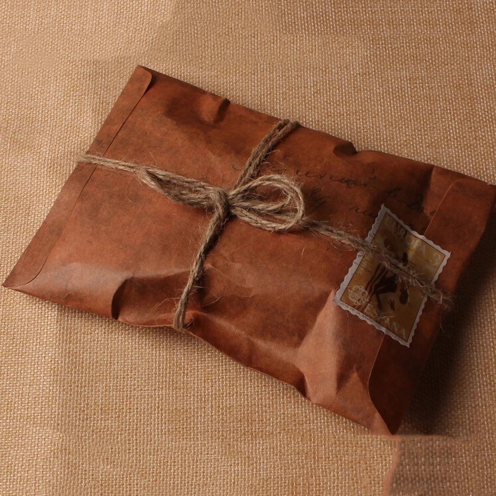 Set 20 Bao Thư Giấy Phong Cách Vintage