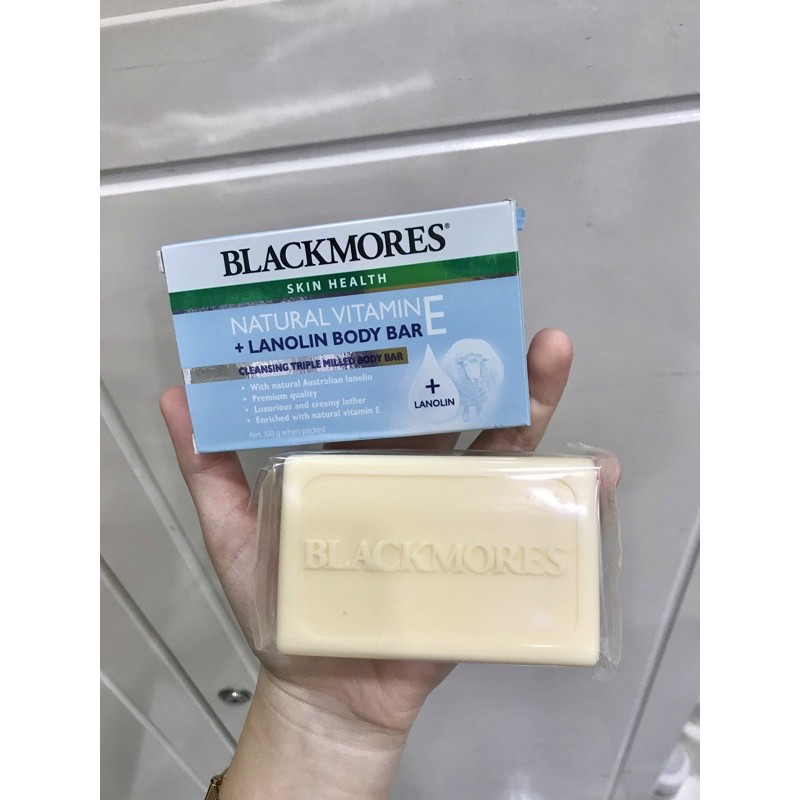 Xà phòng tắm Blackmores Natural Vitamin E + Lanolin Body Bar