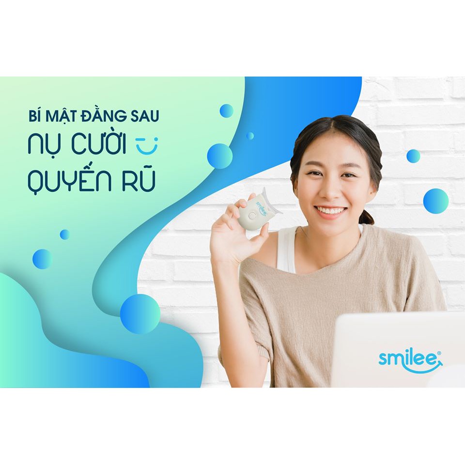 [Tặng Kèm Chỉ Nha Khoa Oral B Cao Cấp] Bộ Kit Làm Trắng Răng An Toàn Tại Nhà Tiêu Chuẩn Mỹ Smilee