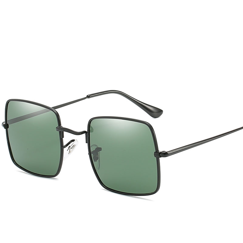 Kính mát gọng vuông tròng phân cực phong cách Châu Âu cho nam giới