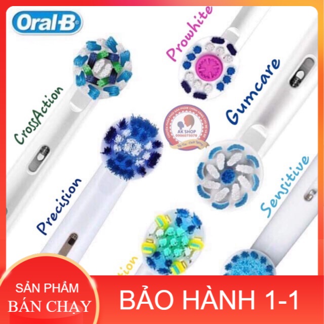 Đầu bàn chải điện thay thế, bàn chải điện oral-B made in Germany