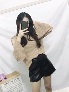 Quần short da ulzzang