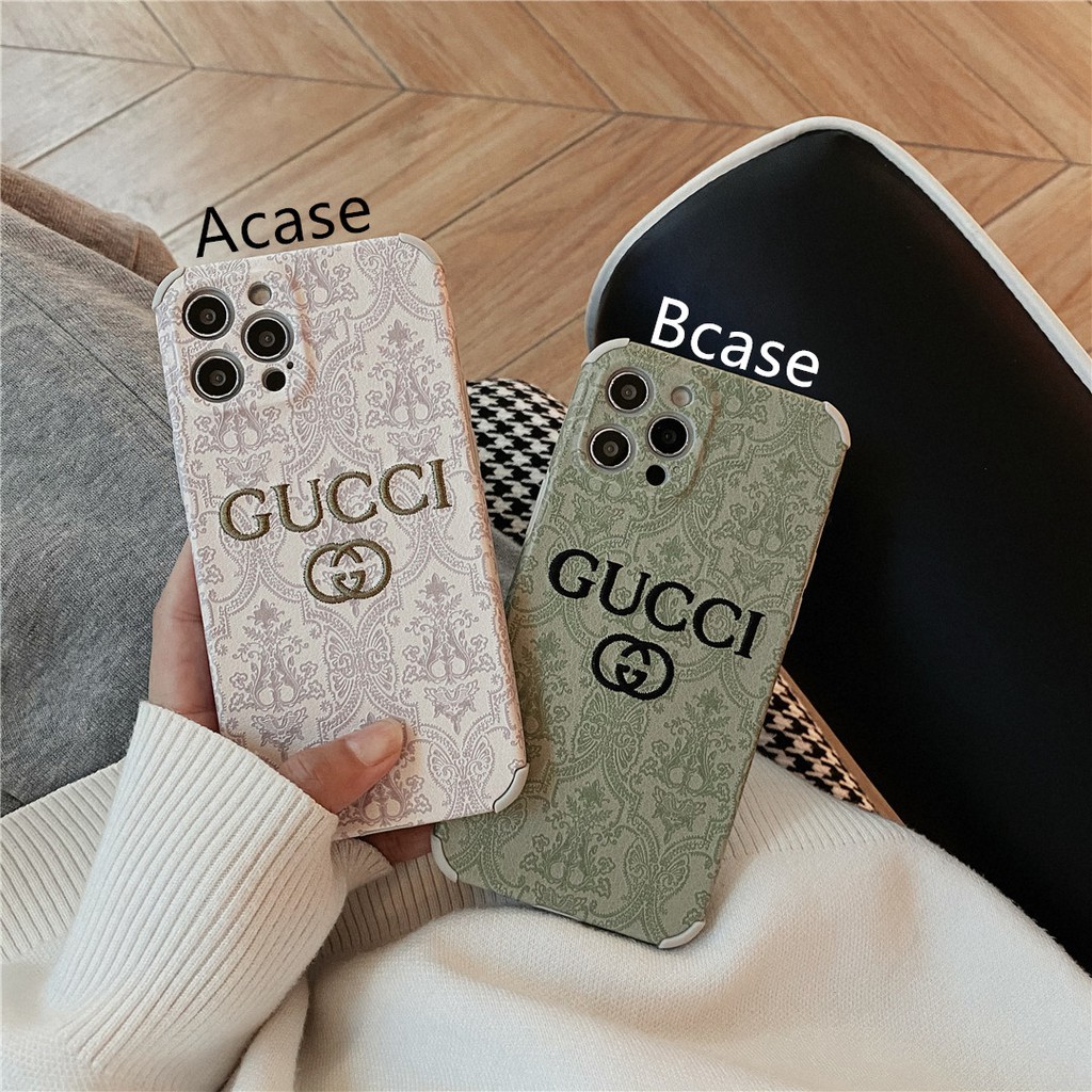 Ốp điện thoại nhựa dẻo in logo Gucci #HG3805 cho iPhone 12 mini 11 PRO MAX 6/6s 7/8 + SE2 X/XS XR XSMAX