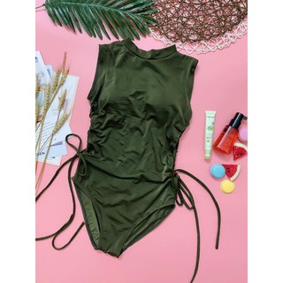 Bikini khoét eo đan dây kín đáo 3 màu