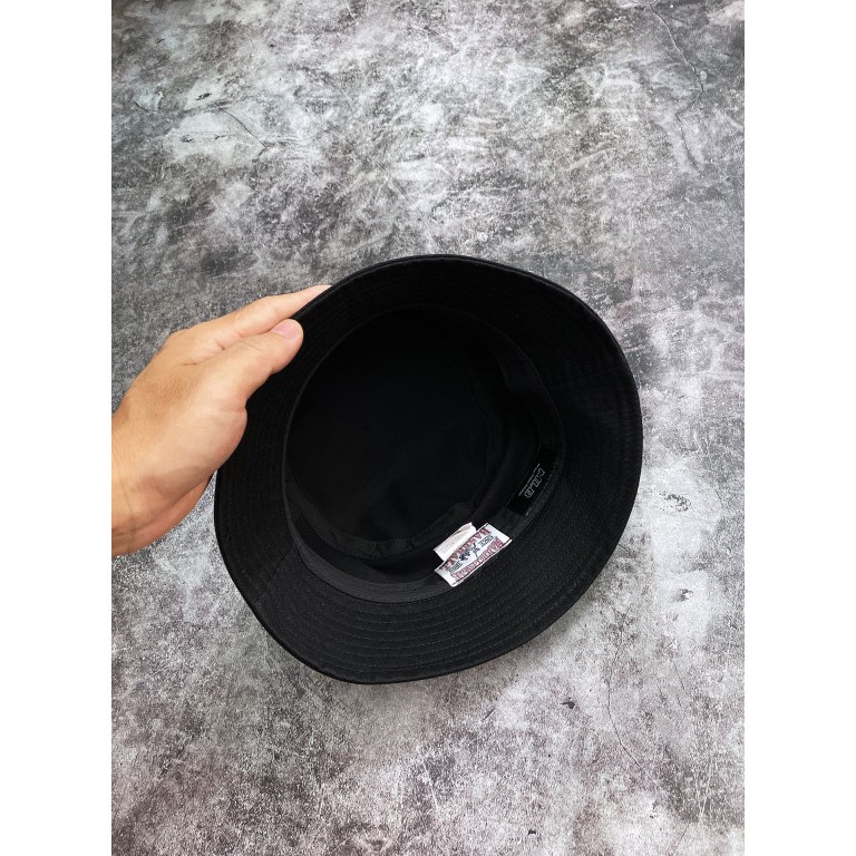 (HÀNG XUẤT XỊN) Mũ / Nón bucket đen logo xanh N26 M//L//B N//Y LOGO BUCKET HAT BLACK Made in Viet/nam full tag One size