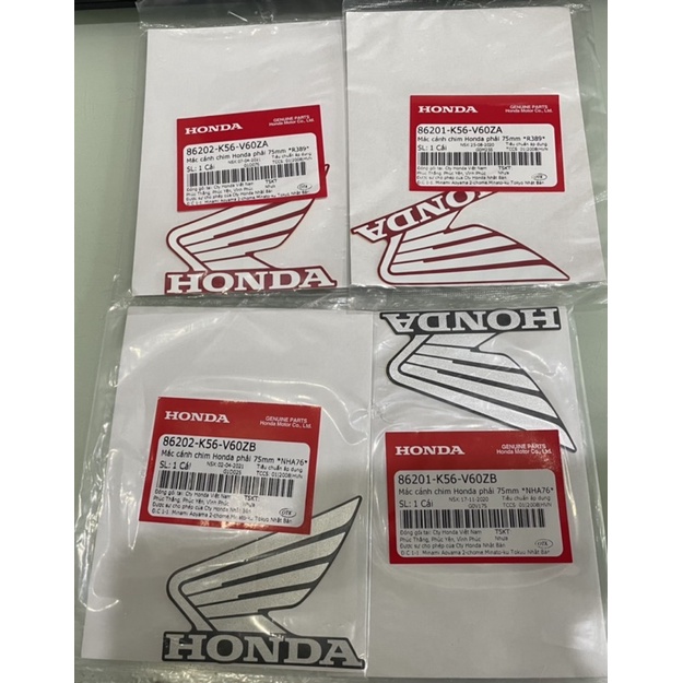 TEM CÁNH CHIM 75mm HONDA chính hãng honda (giá 1 đôi)