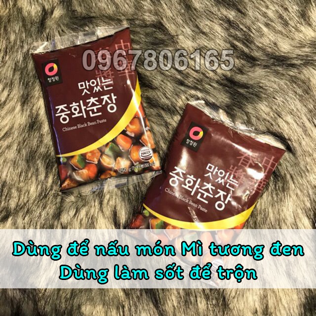 SỐT TƯƠNG ĐEN – Sốt Nấu Mì Tương Đen Chuẩn Vị Hàn Quốc Chinese Black Bean Paste 250g