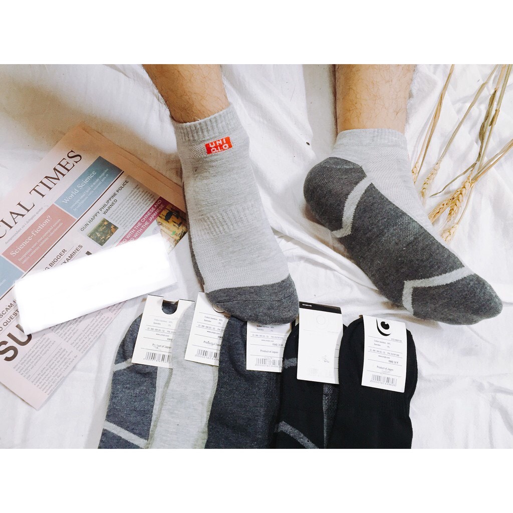 COMBO 10 Tất Nam Cổ Ngắn, Vớ Nam Hàng Dày Đẹp Chất Cotton Mềm Mại Chống Hôi Chân