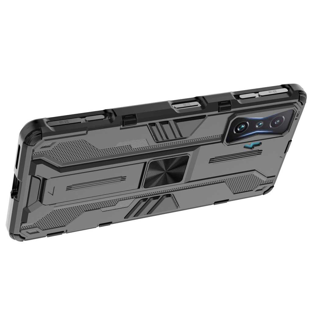 Ốp lưng Poco F4 GT / Redmi K50 Gaming / K50 Ultra / Xiaomi 12T Iron Man Ver 3 chống sốc giá đỡ mặt lưng