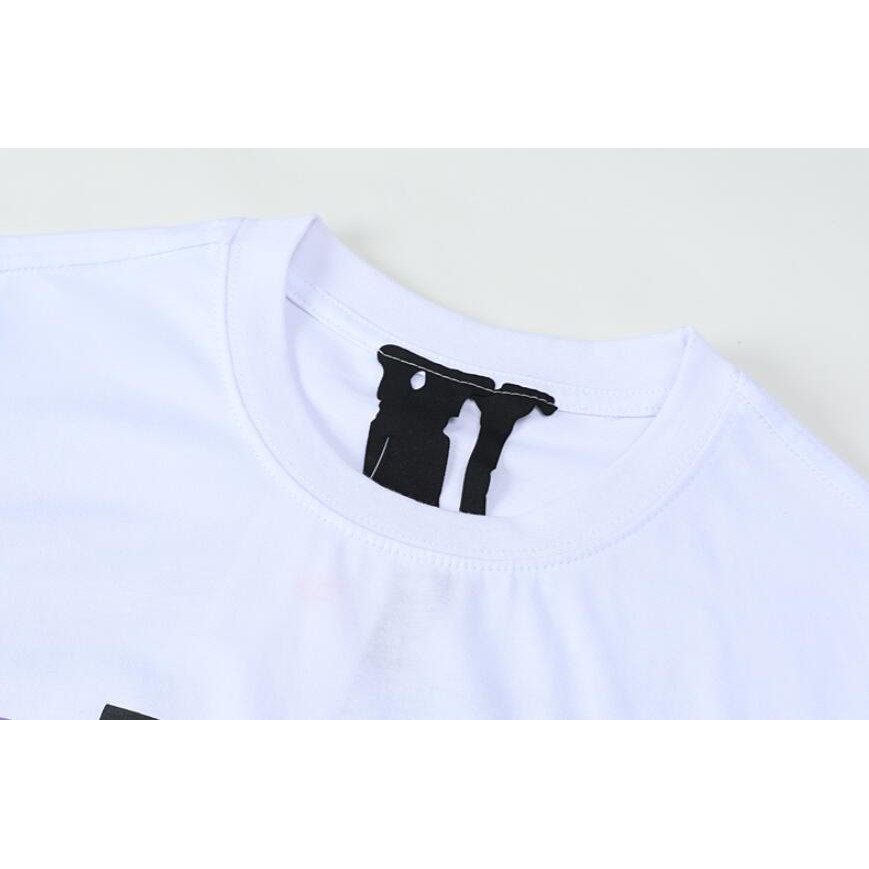 Áo Thun Cotton Tay Ngắn In Hình Vlone Thời Trang Cho Nam Nữ