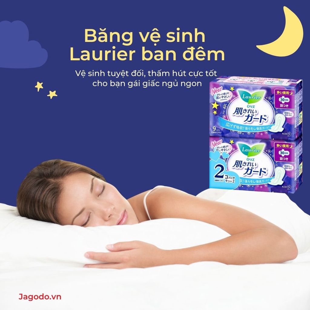 Băng vệ sinh Laurier ban đêm của Nhật 9 miếng