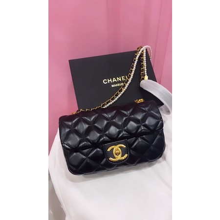 túi Chanel Vip gift dây trai (size 19x11x7cm)