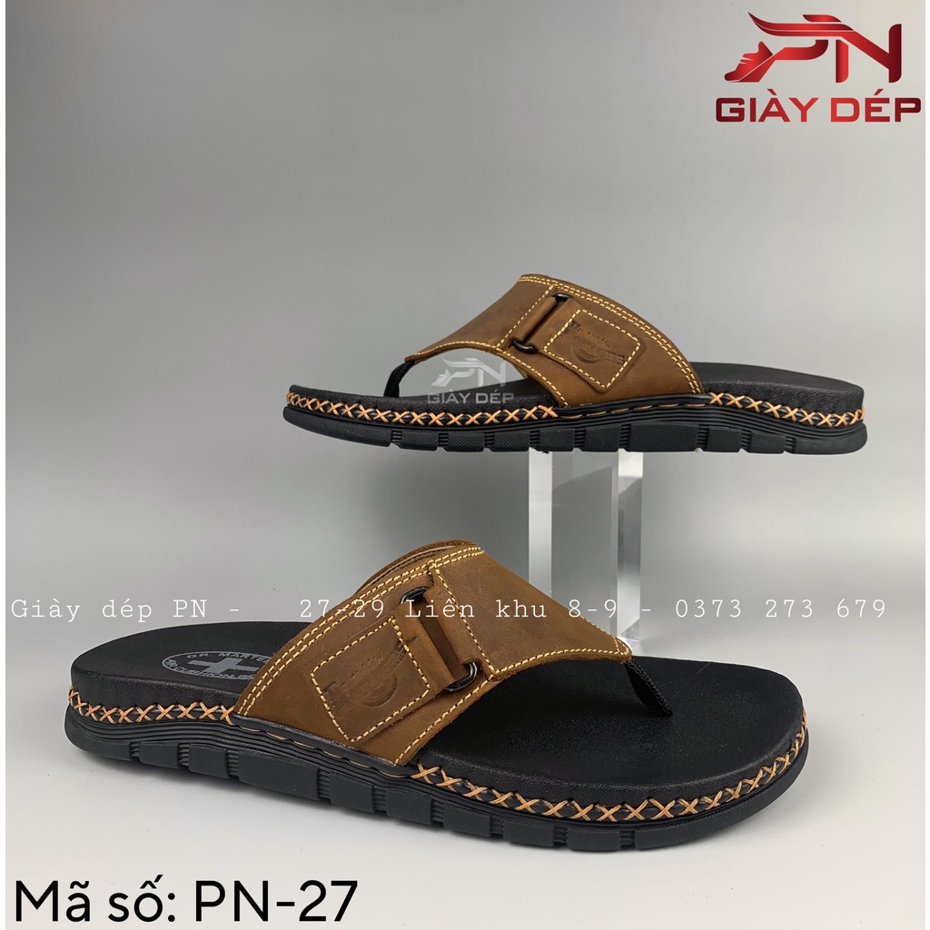 Dép nam Dép kẹp nam DR Martens fullbox quai da bò sáp ĐỘC QUYỀN PN-27