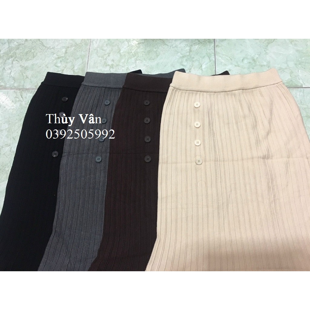 Chân váy len đuôi cá dài khoảng 76-78cm hàng Quảng Châu | BigBuy360 - bigbuy360.vn