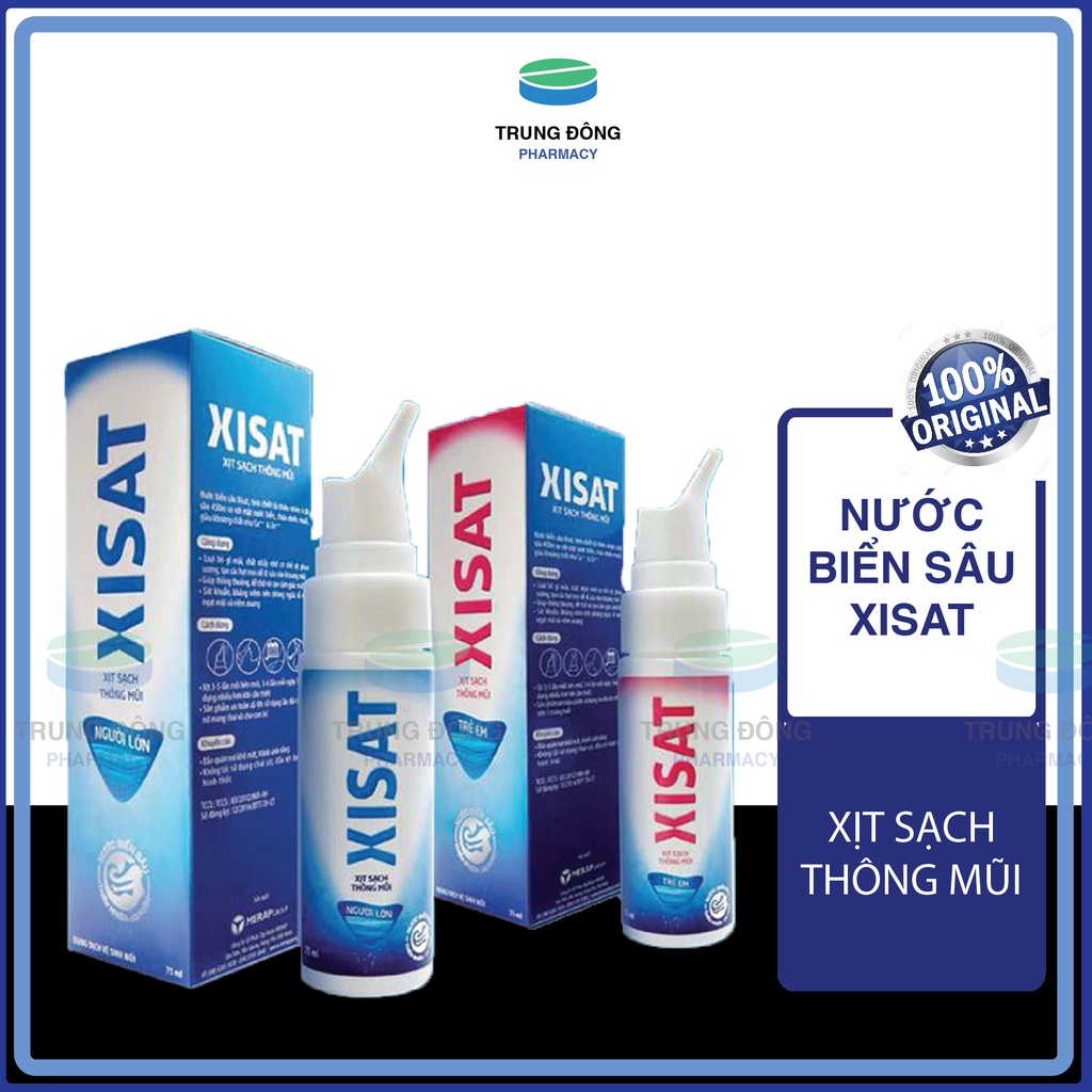 NƯỚC BIỂN SÂU XISAT XỊT SẠCH THÔNG MŨI, Dùng Cho người lớn và Trẻ Em - Trung Đông Pharmacy