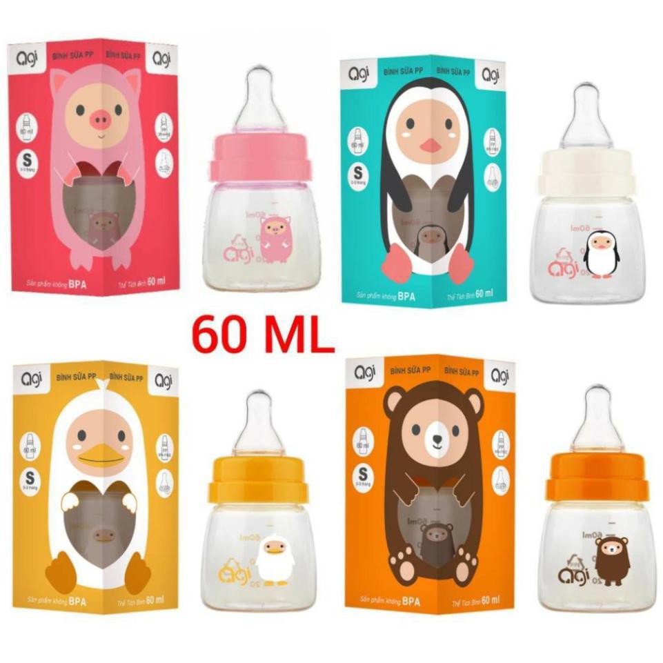 [HÀNG CHÍNH HÃNG] [GIÁ TỐT] Bình sữa AGI - 60ML