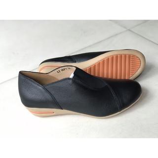 Giày lười đế xuồng đen, kem (35-40)