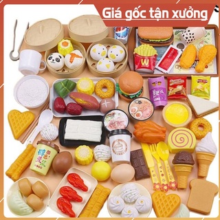 Đồ chơi Nấu Ăn các món ăn Nhà Bếp 88 Chi Tiết Cho Bé thỏa thích sáng tạo kèm hộp sang trọng đáng yêu
