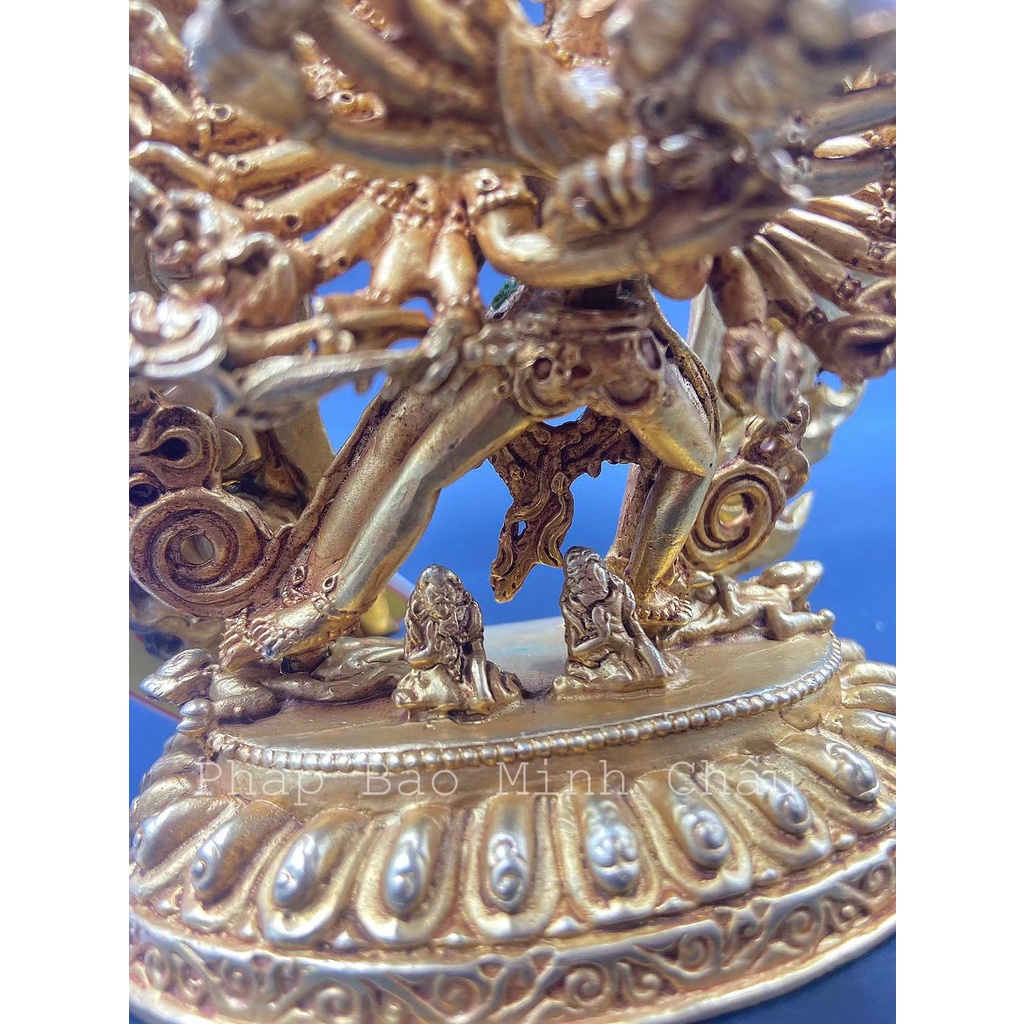 [PBMC] Tượng đồng Nepal Kalachakra 12cm (Pho)