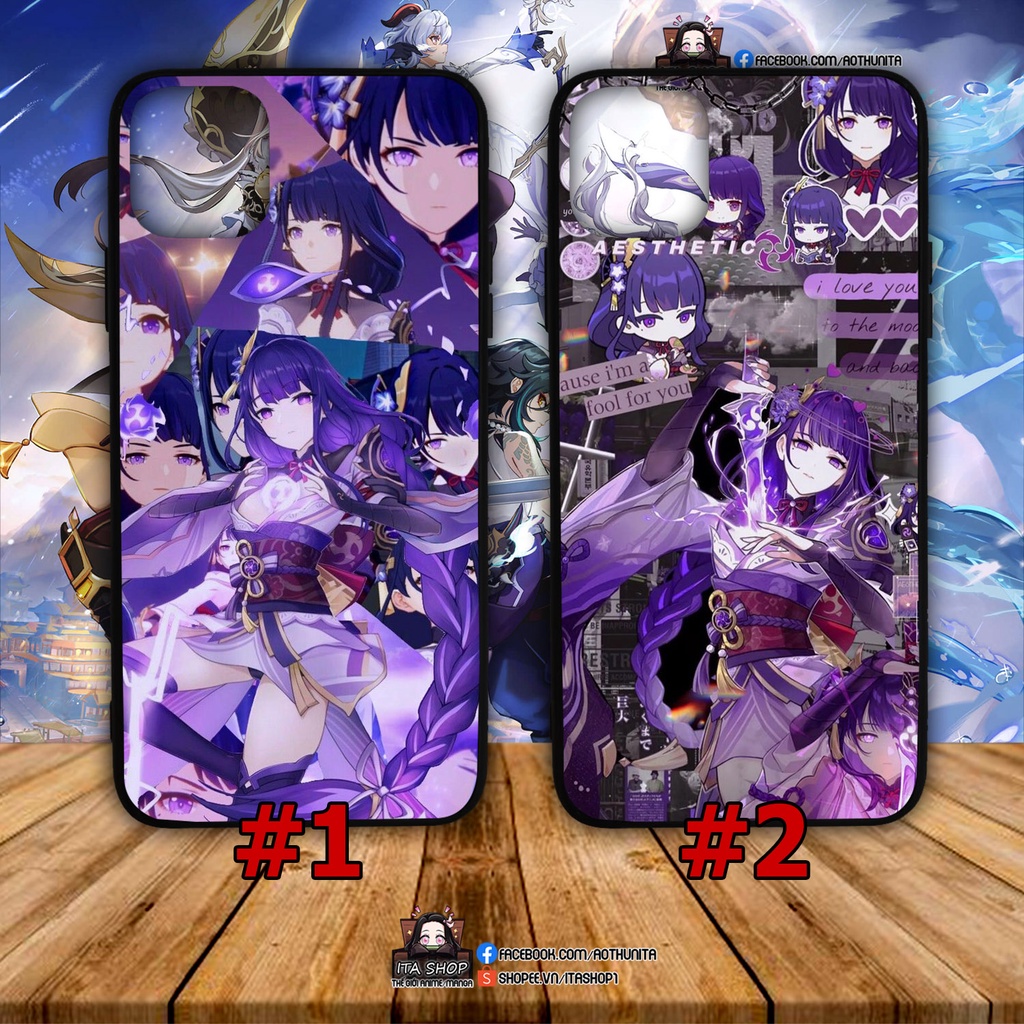 Raiden Shogun Genshin Impact Ốp Lưng Samsung A73 A53 A33 5G A23 A13 A72 A71 A70 A32 A31 A30 A20 A52 A52s A51 A50 A22 A12