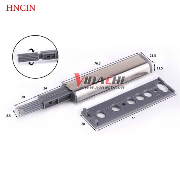 Dụng Cụ Nhấn - Mở, Hít Cánh Tủ Nam Châm Inox