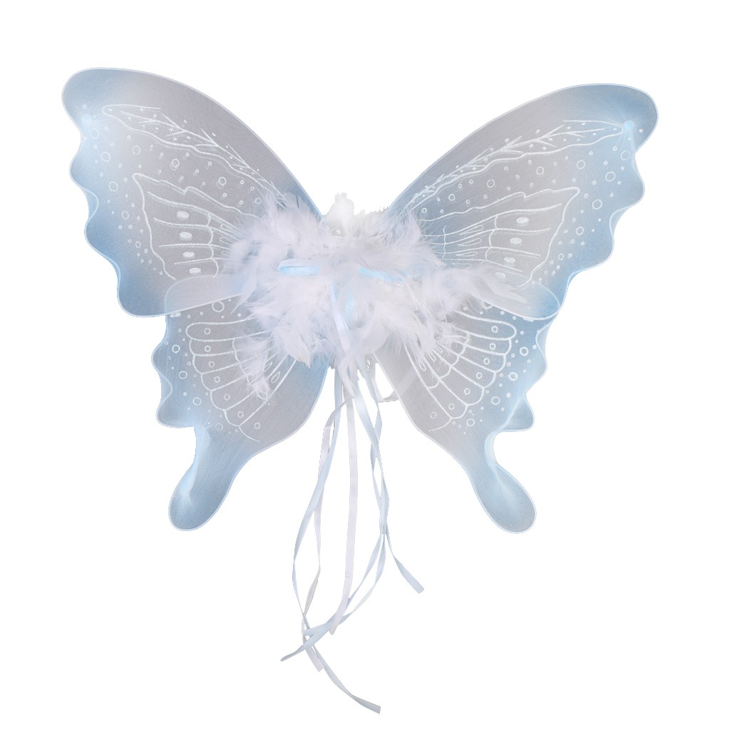 Cánh bướm bay màu xanh da trời thiên thần cho bé