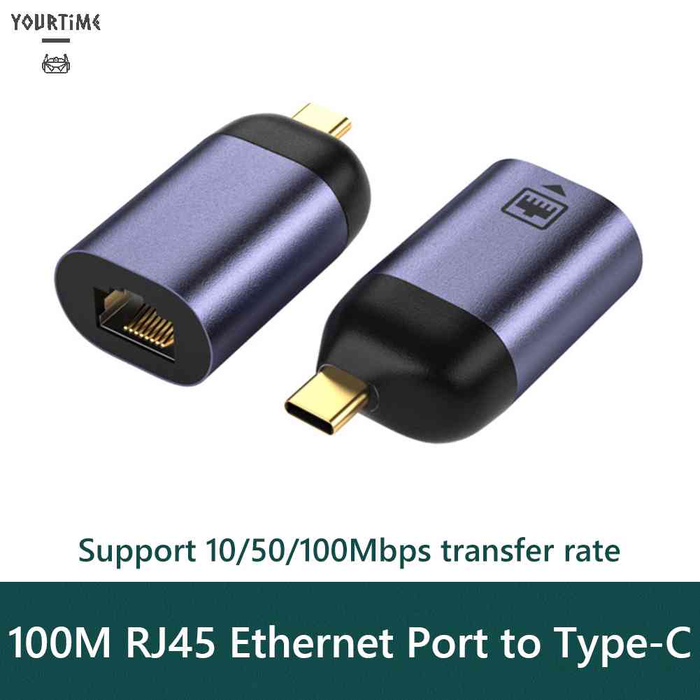 Bộ ChuyểN ĐổI 100Mbps USB Type-C Sang RJ45