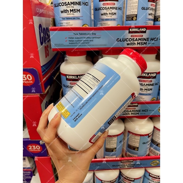 Viên Uống Glucosamin Kirkland 375 Viên- Glucosamine Kirkland Mẫu Mới từ Mỹ