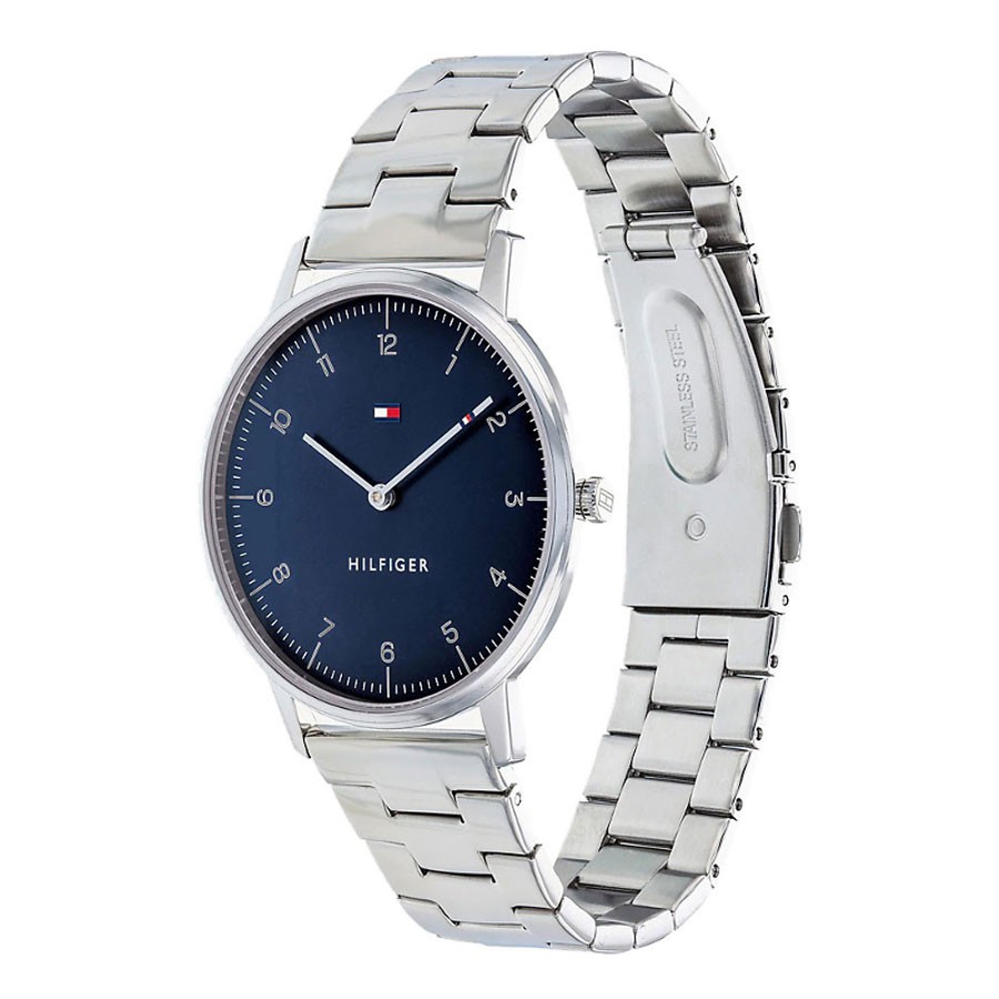 Đồng Hồ Tommy Hilfiger Nam Dây Kim Loại Pin-Quartz 1791581 - Mặt Xanh (40mm)