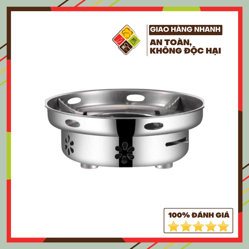Bếp cồn lẩu nướng hoa văn Behomemall bếp cồn inox ăn lẩu nhỏ gọn [TẶNG CỒN THẠCH]