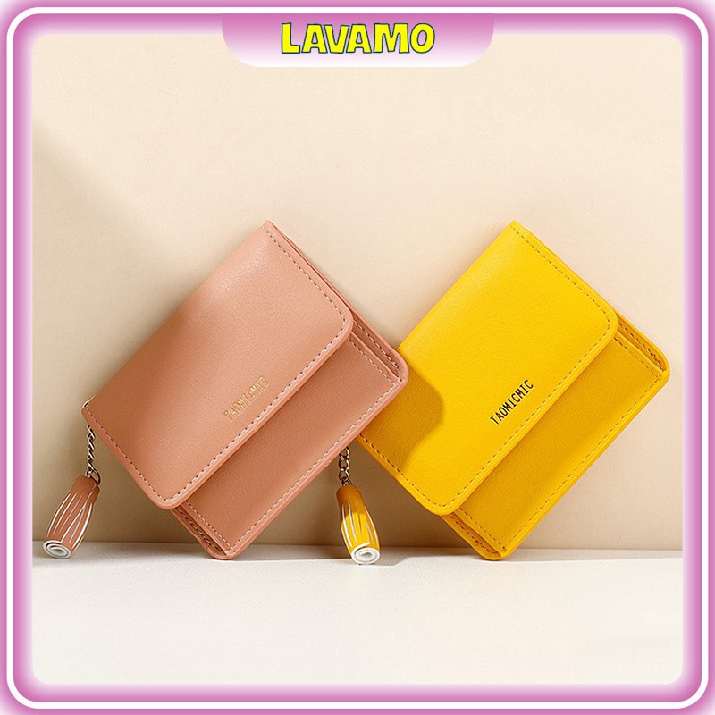 Ví nữ ngắn mini cao cấp cute dễ thương nhỏ gọn bỏ túi gập VD520