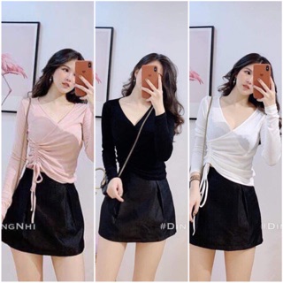 Bán sỉ áo rút eo cổ tim