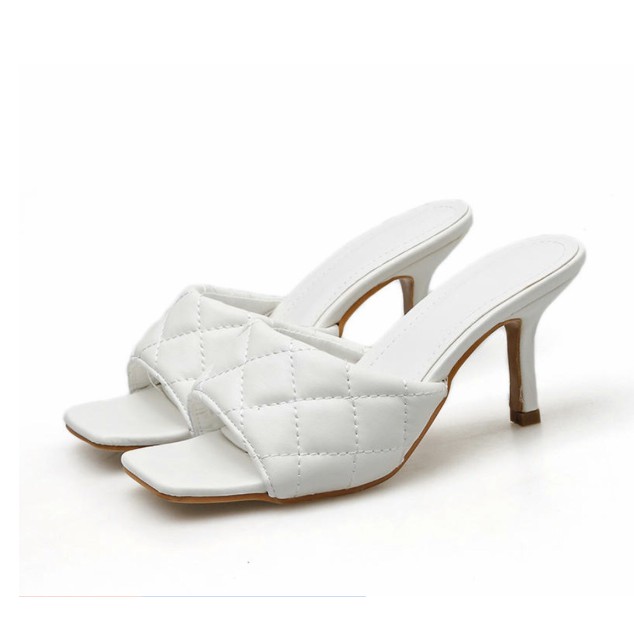 PAMELA - Dép Guốc Thời Trang Quai Ngang Trần Trám Hot Trend 2021 (5cm) - G01