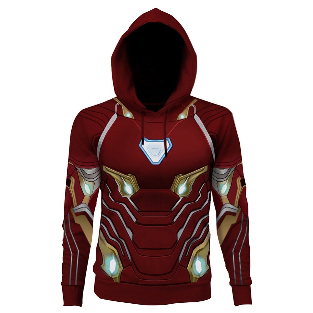 In Stock Avengers: Endogame Hoodie Iron Man Cosplay Hoodie Jacket 3D In high chất lượng Hooded mũ trùm Mùa xuân tuyệt đỉnh của mùa thu.