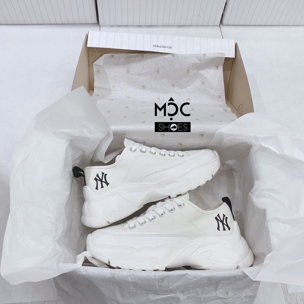 [CHÍNH HÃNG] Giày thể thao Sneaker MLB Chunky cố Thấp New York Yankees màu Trắng