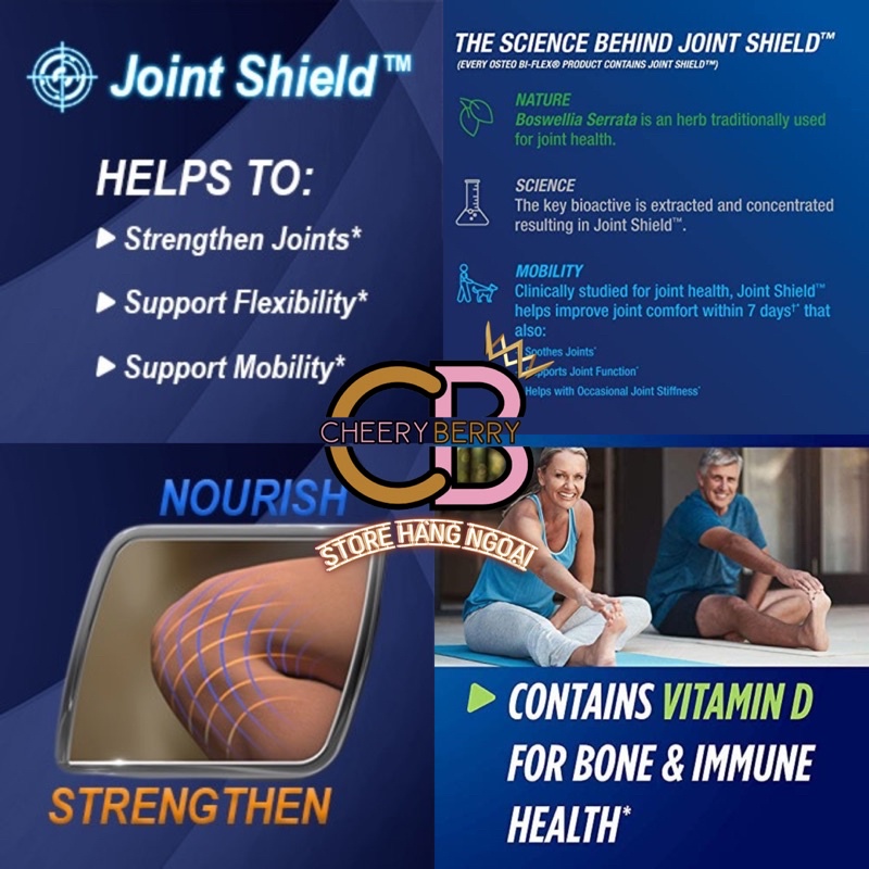 Osteo Bi-Flex One Per Day liều cao hỗ trợ xương khớp 30 viên  - USA 🇺🇸