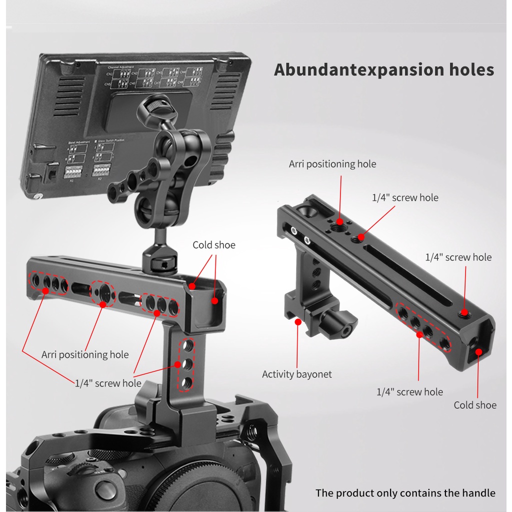 Tay Cầm Gắn Máy Ảnh Arri 1 / 4 "XT-XINTE Có Thể Điều Chỉnh