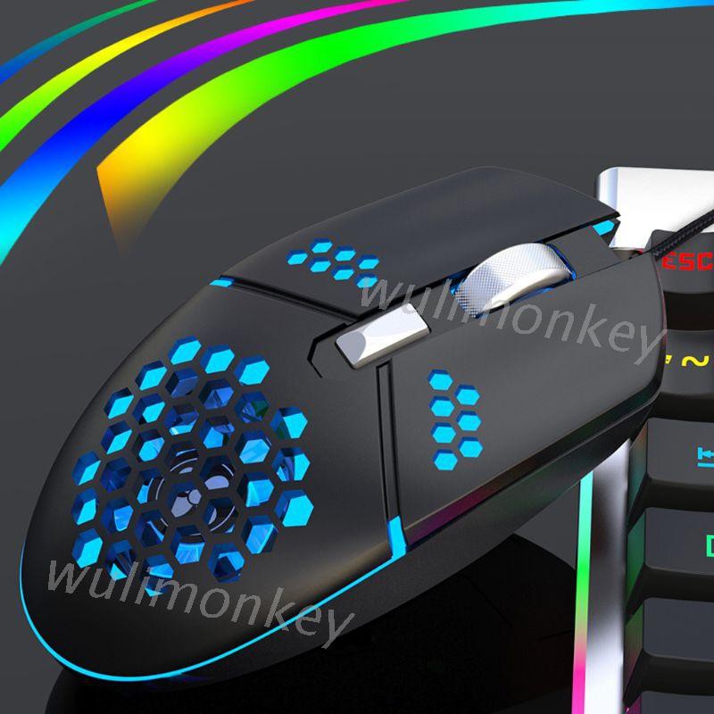 Quạt Usb 2000dpi Rgb Led Cho Game Thủ