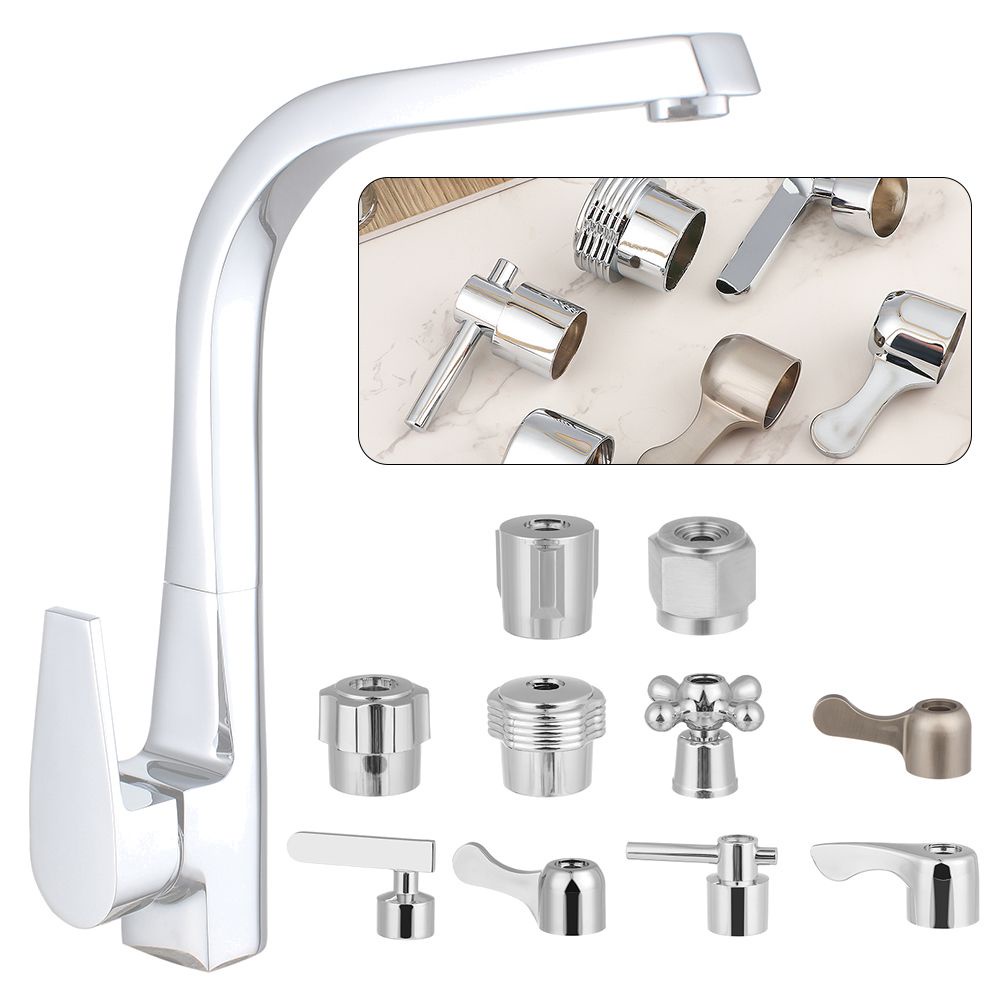 Tay cầm van mở khoá nhanh cho vòi nước bồn rửa chén/ nhà vệ sinh hình tam giác nhỏ gọn phổ biến tiện dụng bền cao