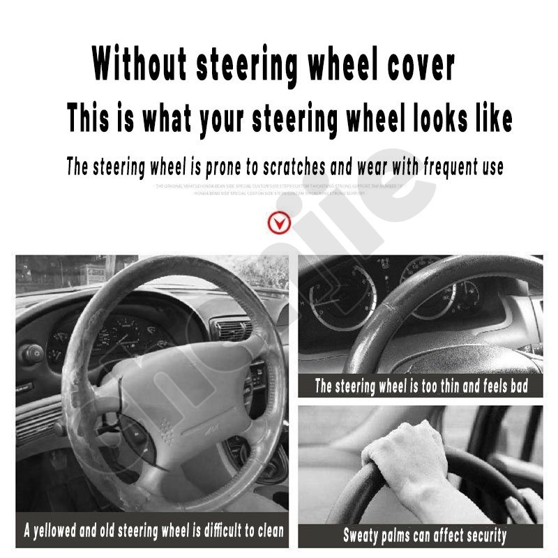 Bọc Vô Lăng Xe Hơi Chất Liệu Da Sợi Carbon 36~39CM Cho Subaru Forester XV Impreza Legacy WRX STI BRZ Outback