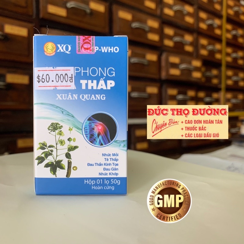 Phong Thấp - đau gân, đau thần kinh tọa, tê thấp nhức khớp - Khu Phong Hóa Thấp - Tisore - Xuân Quang