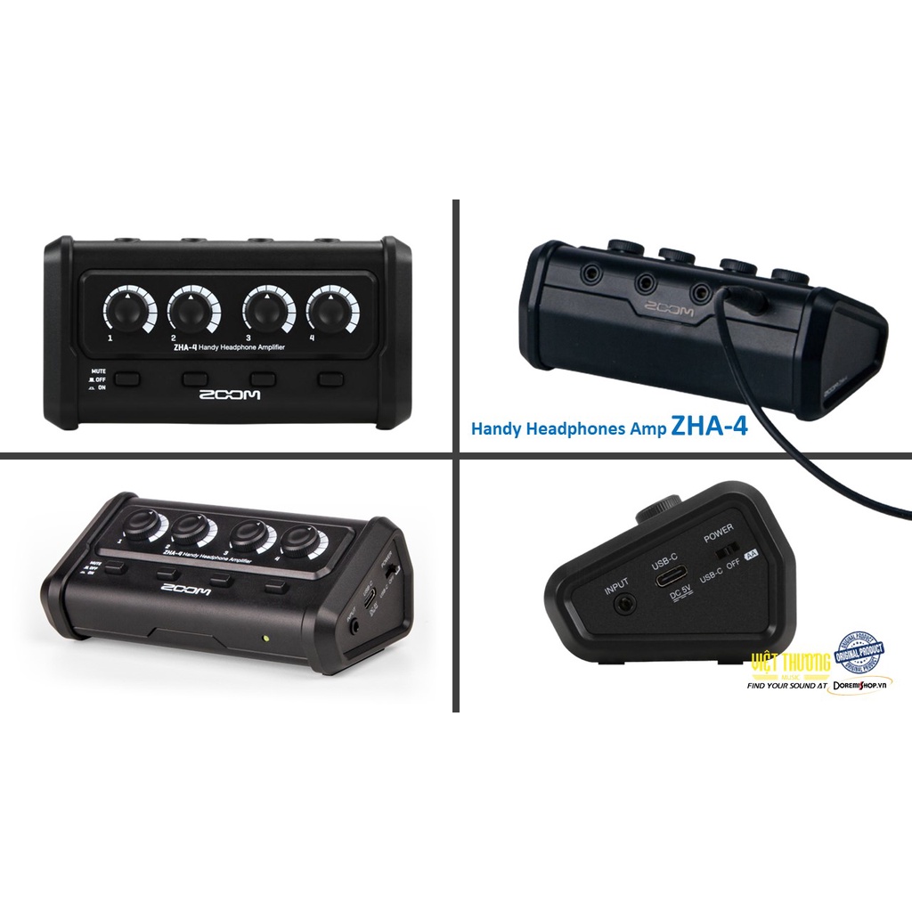 Bộ Khuếch Đại và Mở Rộng Âm Thanh Headphones ZOOM Handy Headphones Amp ZHA-4
