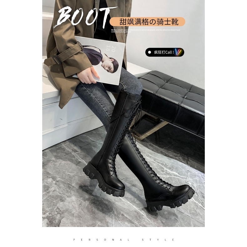 Order Boots đùi đế chiến binh hot tiktok phong cách Ulzzang mới nhất mùa thu 2021 | BigBuy360 - bigbuy360.vn