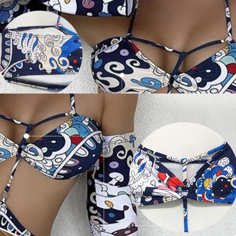 Bộ Bikini 2 Mảnh Thời Trang Đi Biển Quyến Rũ