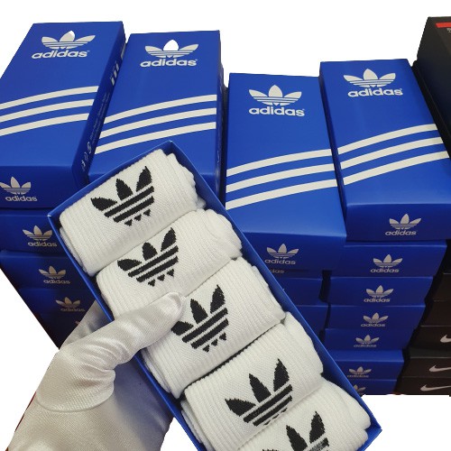 Combo Tất Vớ Adidas Cổ Cao 3 Sọc Fullbox Cao Cấp Hàng xuất dư Dệt tỉ mỉ Logo sắc nét Hộp quà tặng PHỤ KIỆN DRAMA MS007