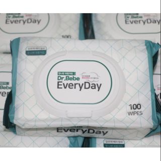 ♡Khăn ướt đa năng tẩy trang Dr.Bebe EveryDay Hàn Quốc 100 miếng