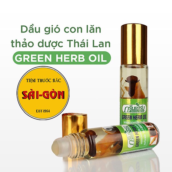 Dầu Nhân Sâm Thái Lan Ginseng Green Herb Oil 8ml