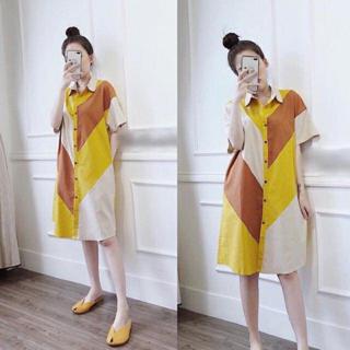 Váy sơ mi ảnh thật chụp sàn