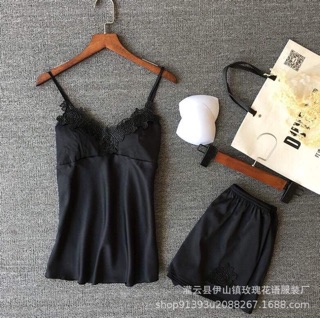 Bộ ngủ 2 dây lụa