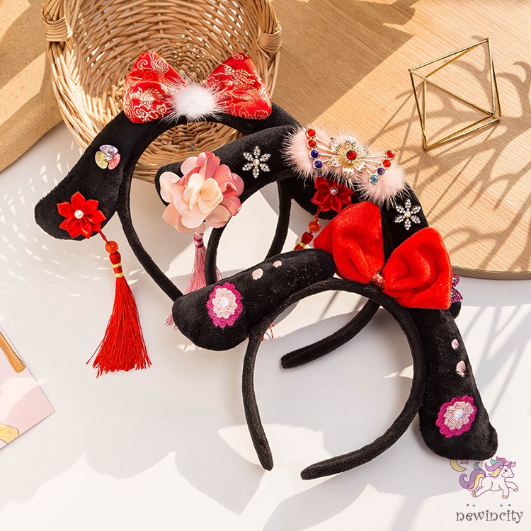 Cài Tóc Tua Rua Phong Cách Trung Hoa Cho Bé Gái